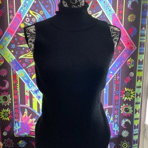 Black ribbed turtle neck